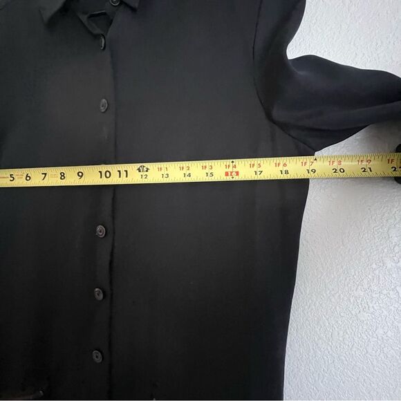 ATM Belted Shirt Dress in Black ANTHONY THOMAS MELILLO Size XS - Picture 9 of 9